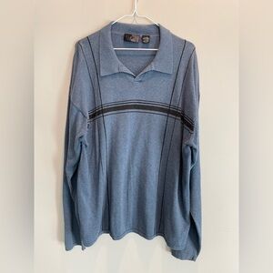 J. FERRAR - attractive blue vintage styled pullover sweater